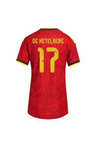 Belgia Charles De Ketelaere #17 Jalkapallovaatteet Naisten Kotipaita MM-kisat 2026 Lyhythihainen